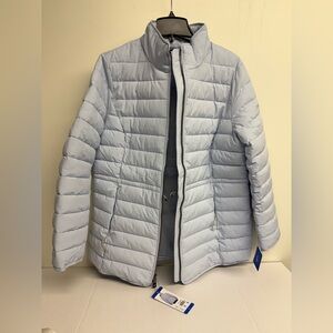 Nautica Women's Sky Blue Puffer Jacket
